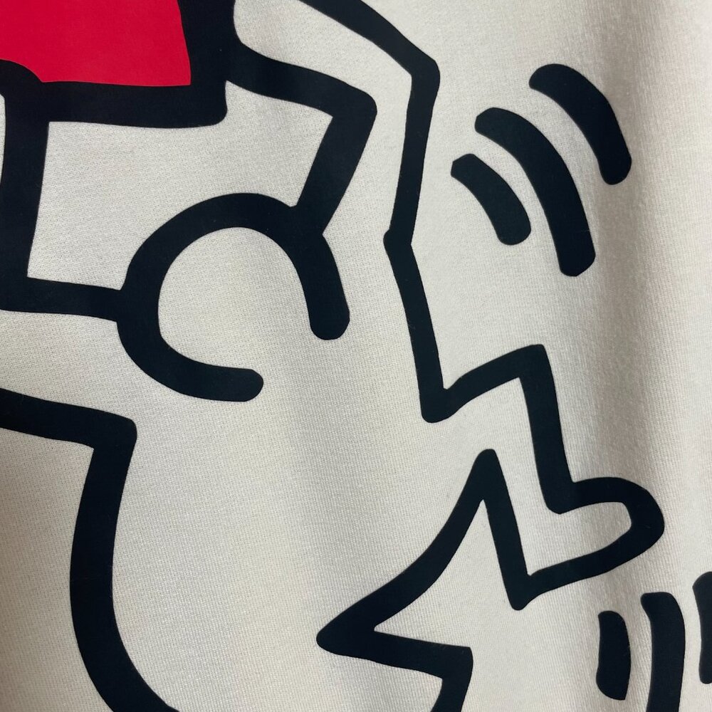 Keith Haring Top Sweatshirt‎ Love Women Size Small Off-White Long Sleeve Fleece - Picture 11 of 11